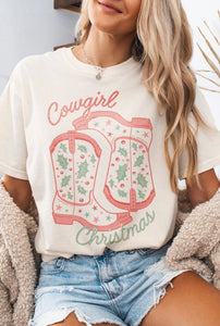 Cowgirl Christmas Graphic Tee