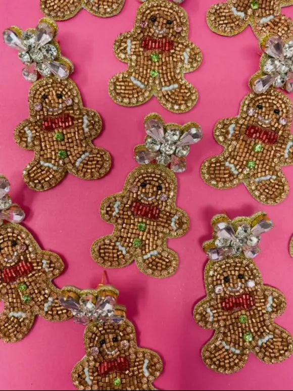 Gingerbread Dangle Earrings