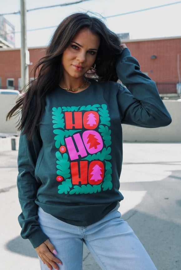 Ho Ho Ho Long Sleeve Tee