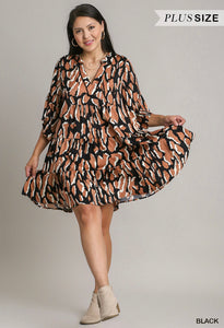 Neutral Spotted Dress