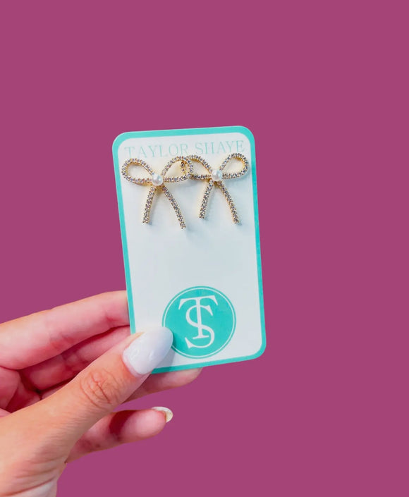 Bow Pearl Earrings