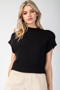 Cropped Black Sweater