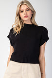 Cropped Black Sweater