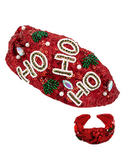 Ho Ho Ho Sequin Headband