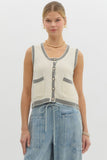 Striped Pearl Vest