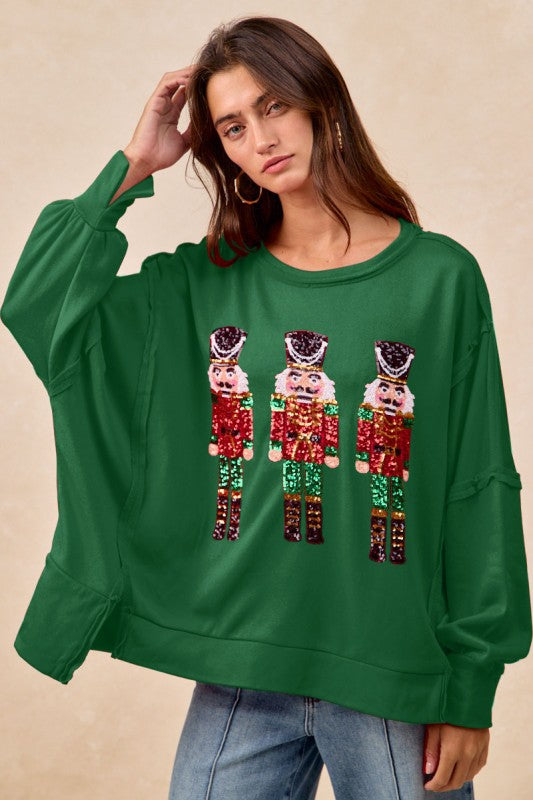 Hunter Green Nutcracker Top