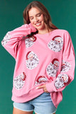 Santa Sweatshirt Pink