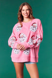 Santa Sweatshirt Pink