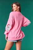 Santa Sweatshirt Pink