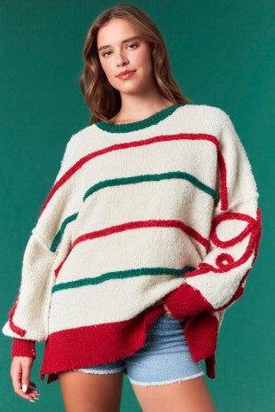 Stripes and Bows Sweater