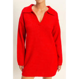 Red Sweater Dress