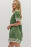 Embroidered Details Dress