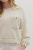 Stitched Details Top