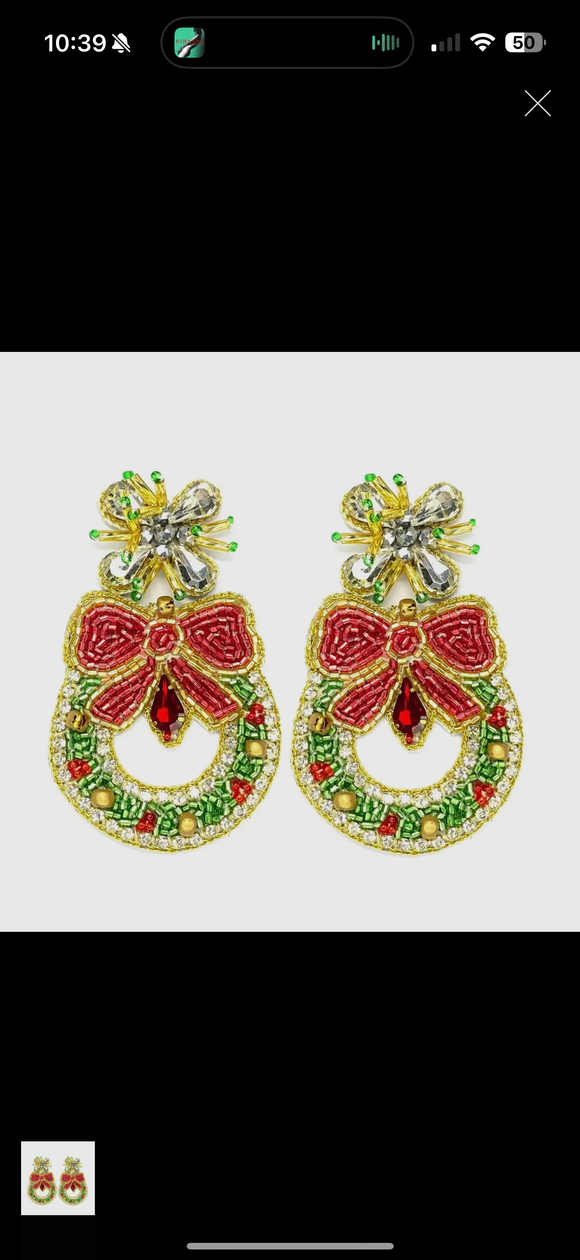 Wreath Earrings