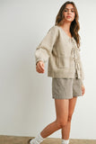 Tie Cardigan Top