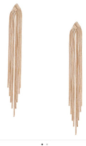 Golden Fringe Earrings