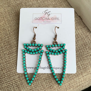 Turquoise Arrow Earrings